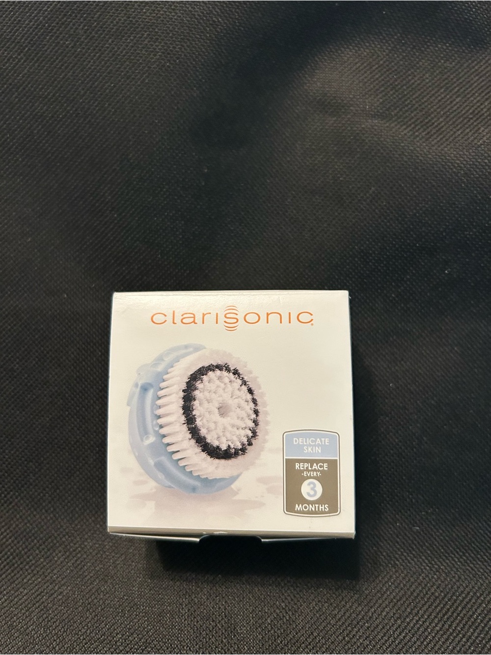Clarisonic Facial replacement Brush Head, White & Light Blue